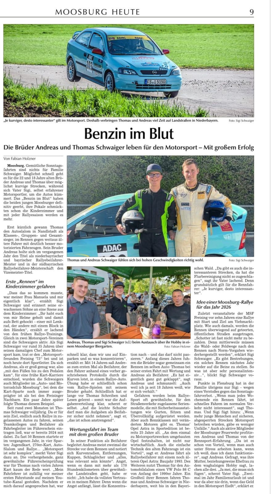 Artikel aus der Moosburger zeitung